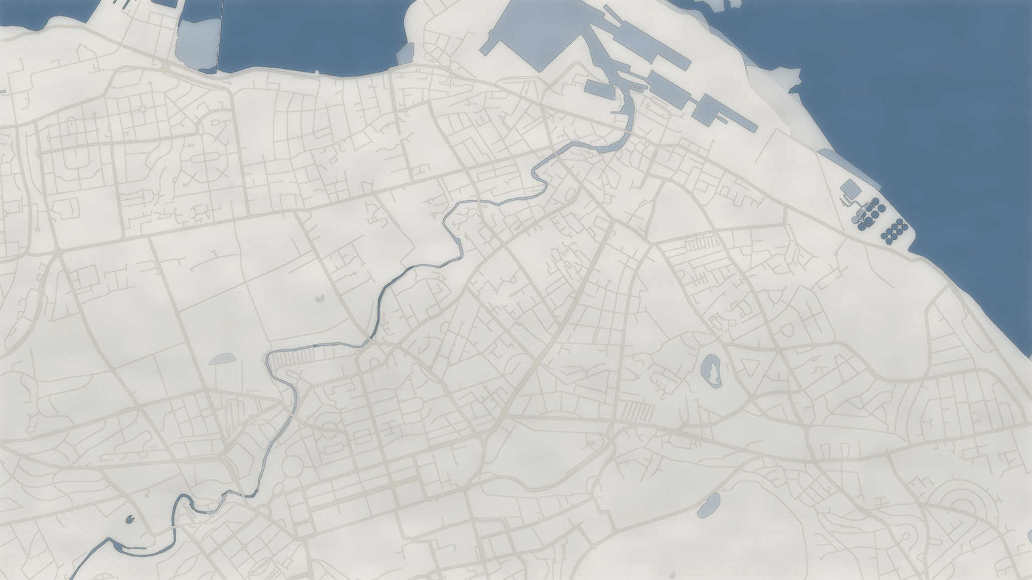 Map of Leith and Edinburgh, showing the three Fishers houses